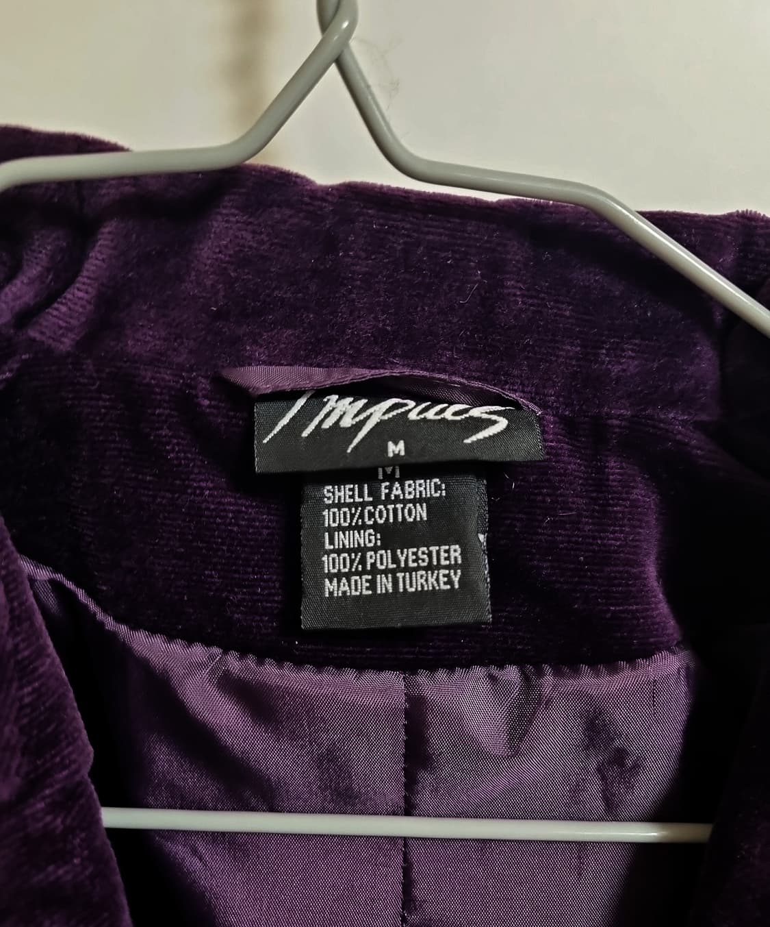 모직 벨벳 블레이저 자켓 퍼플 보라색 여성 m 55 빈티지 상품이미지2