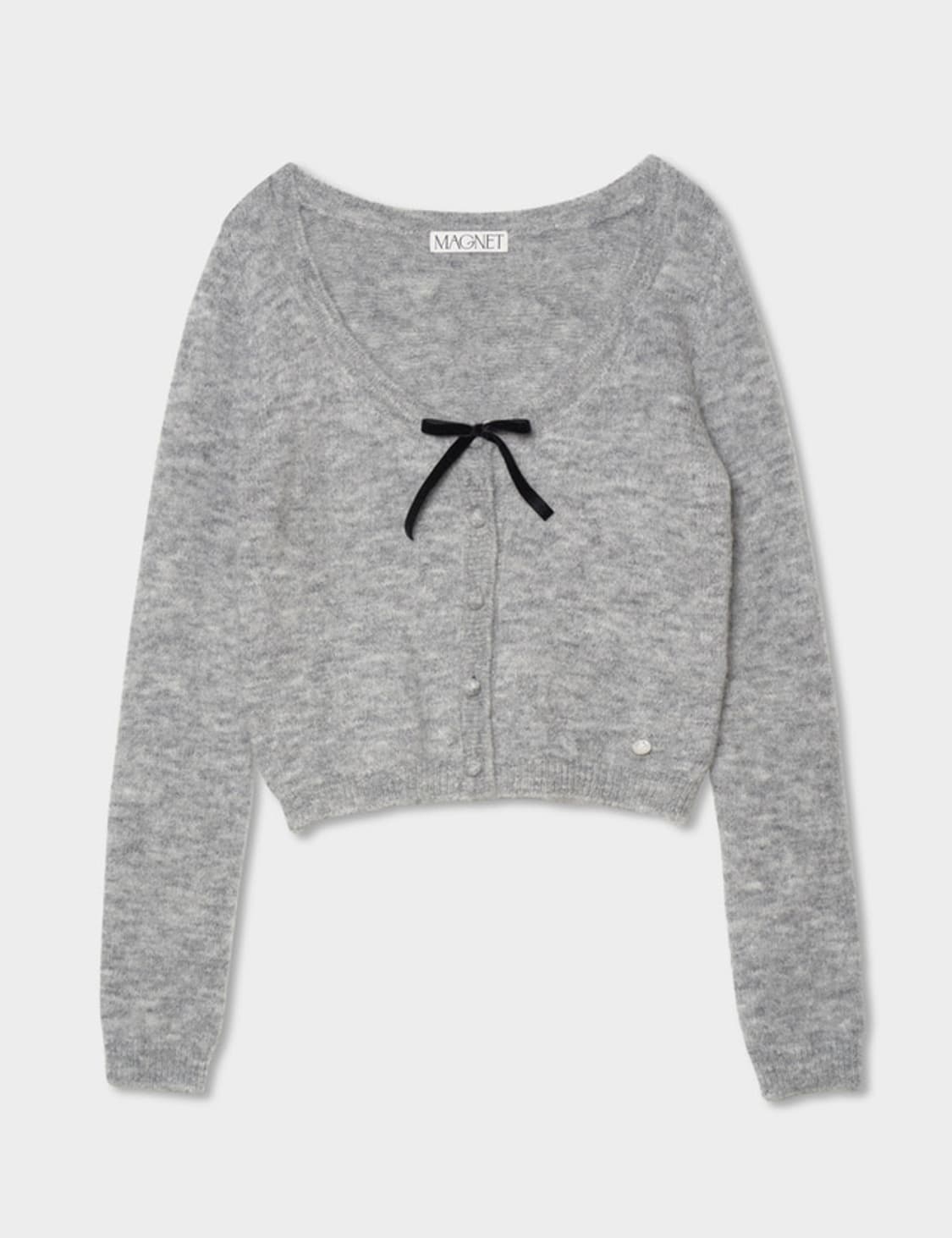 마그넷 deep mohair cardigan 멜란지그레이 상품이미지4