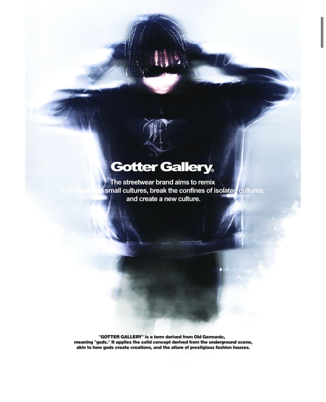 [ 원가_49,000원 ] 가터갤러리 GOTHIC BEANIE 스카이블루 상품이미지3