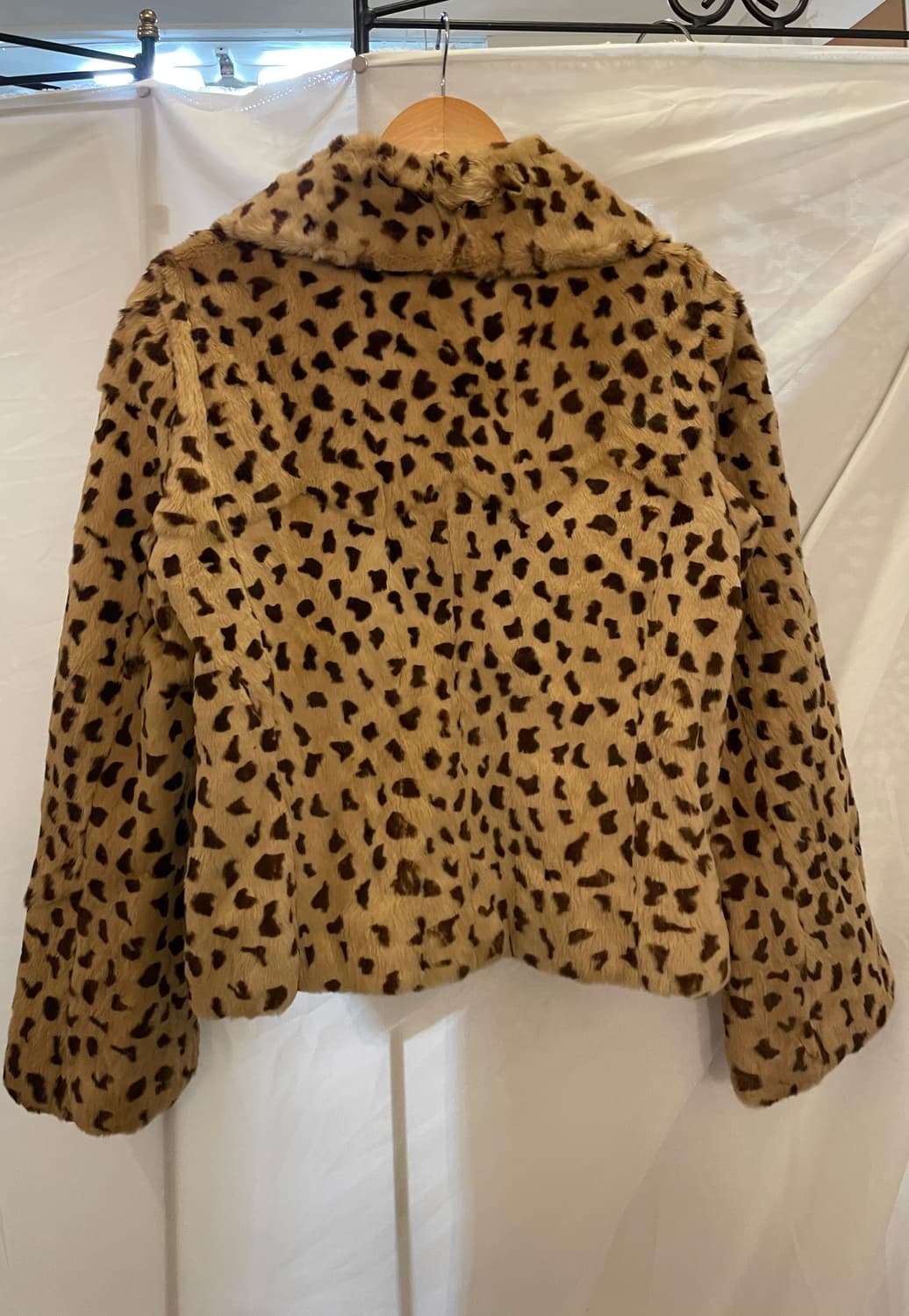 빈티지 페이크 퍼 호피 자켓 상품이미지4