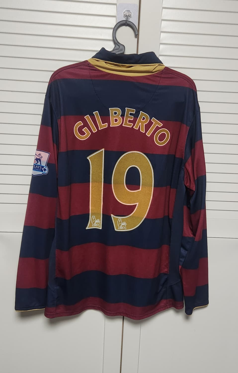 07-08 아스날 써드 긴팔 No.19 GILBERTO 나이키 유니폼 상품이미지4