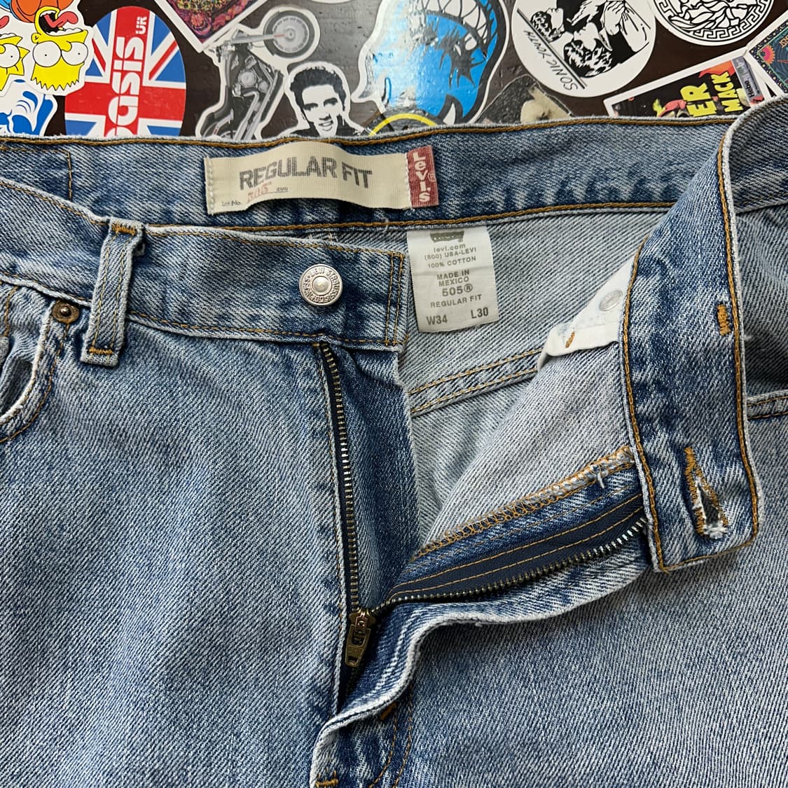 00s 리바이스 505 블루 진 데님 팬츠 34 상품이미지6