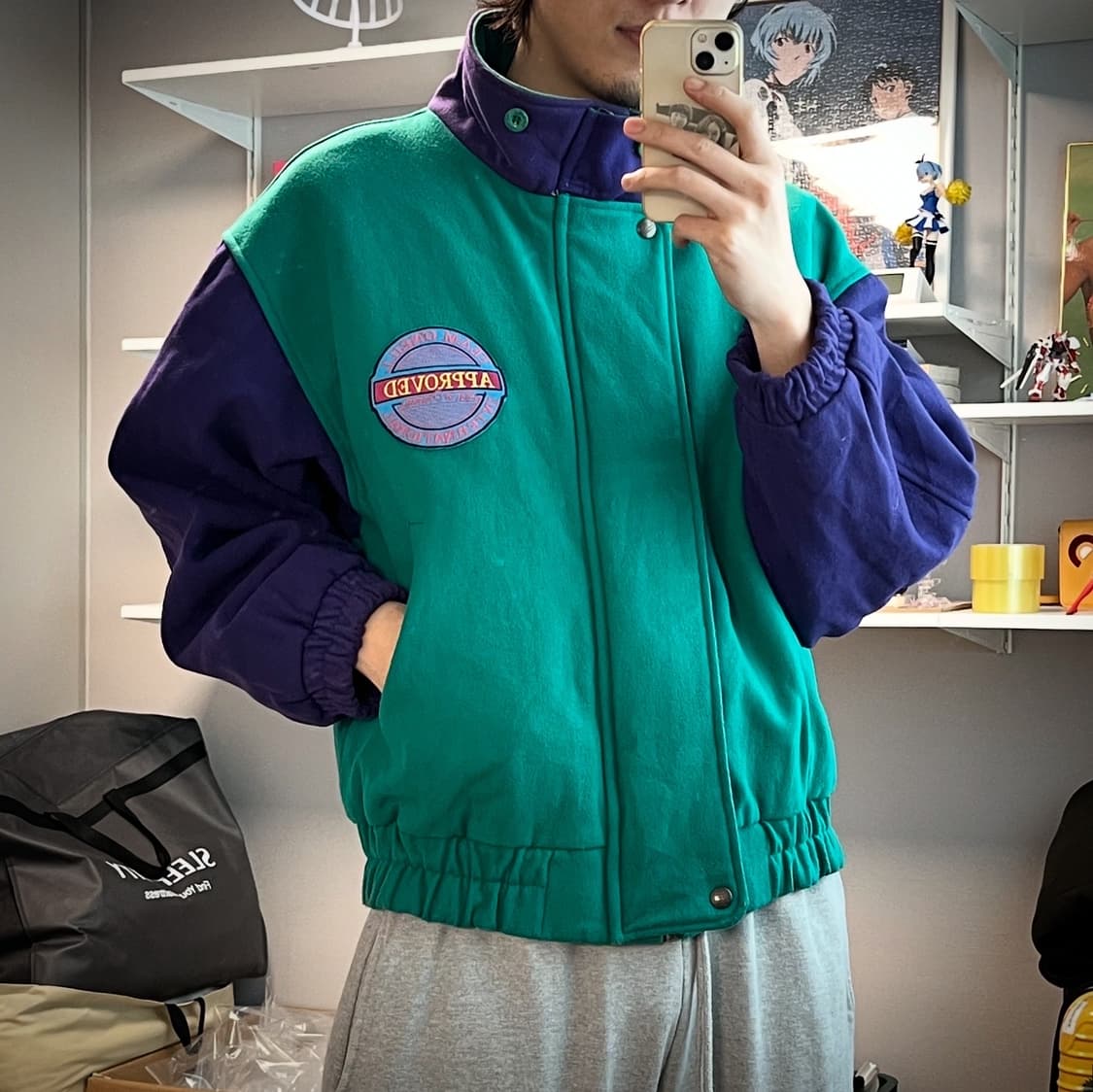 USA 빈티지 오닐 울 스타장 비시티 자켓 상품이미지4