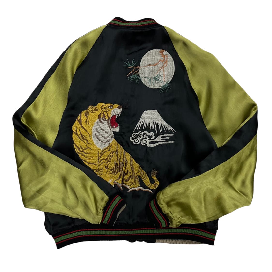 빈티지 타이거 자수 리버시블 스카잔 상품이미지6