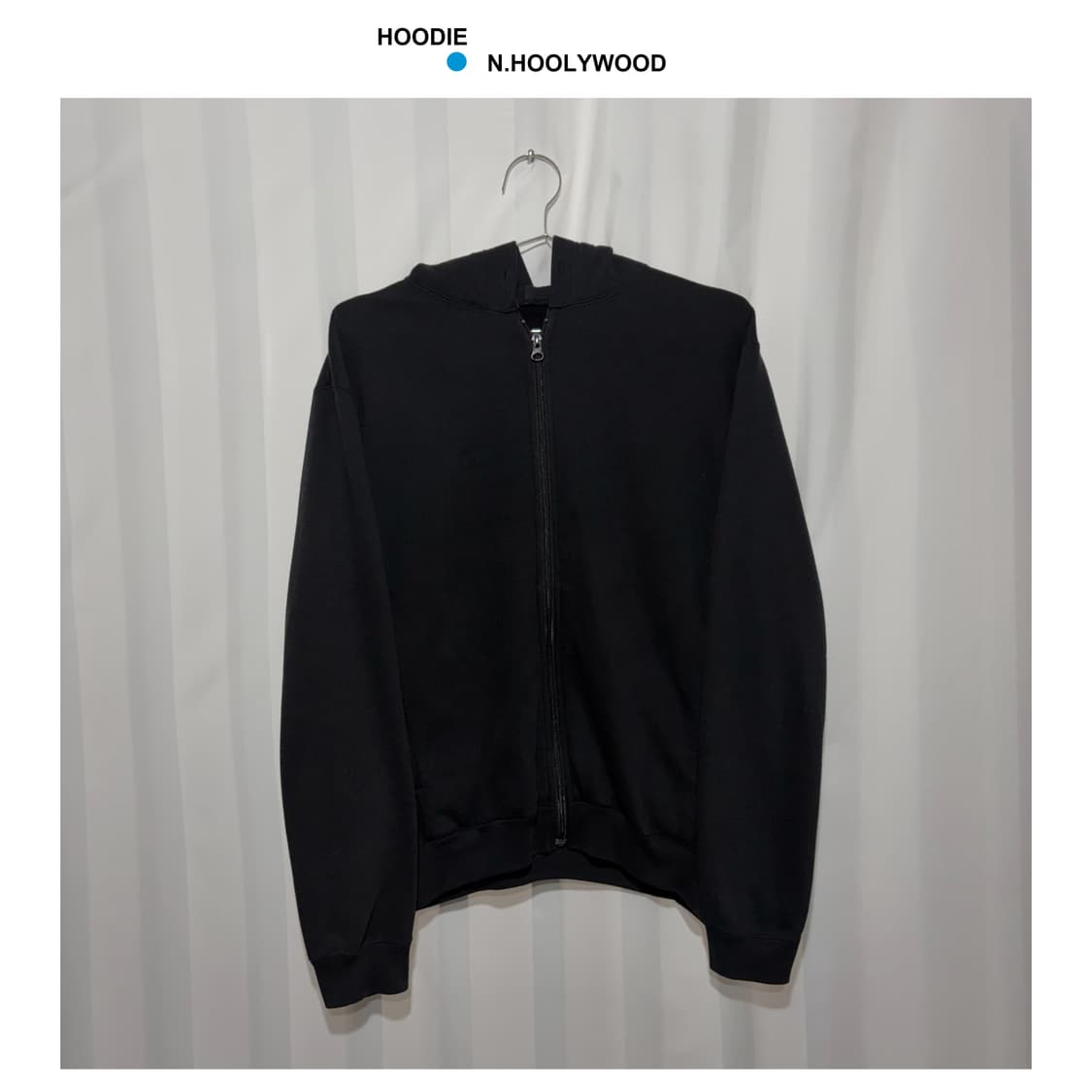 엔할리우드 백프린트 크롭 후드집업 상품이미지1