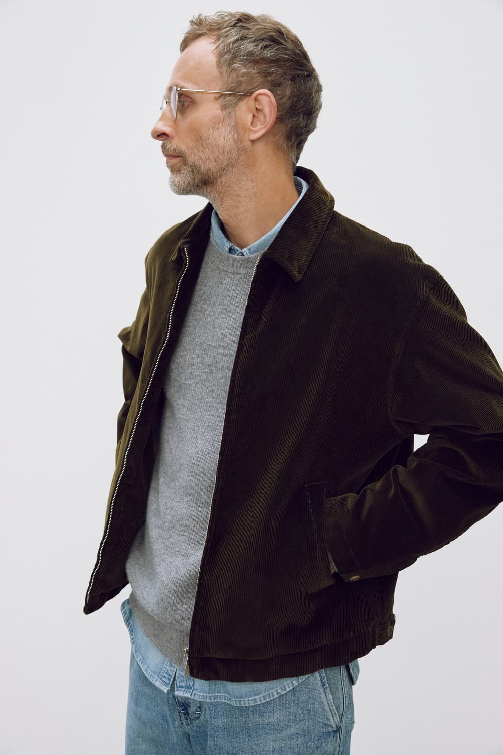 포터리 코듀로이 드리즐러 자켓 올리브 새상품급 판매 (정가 36.9만) 상품이미지8