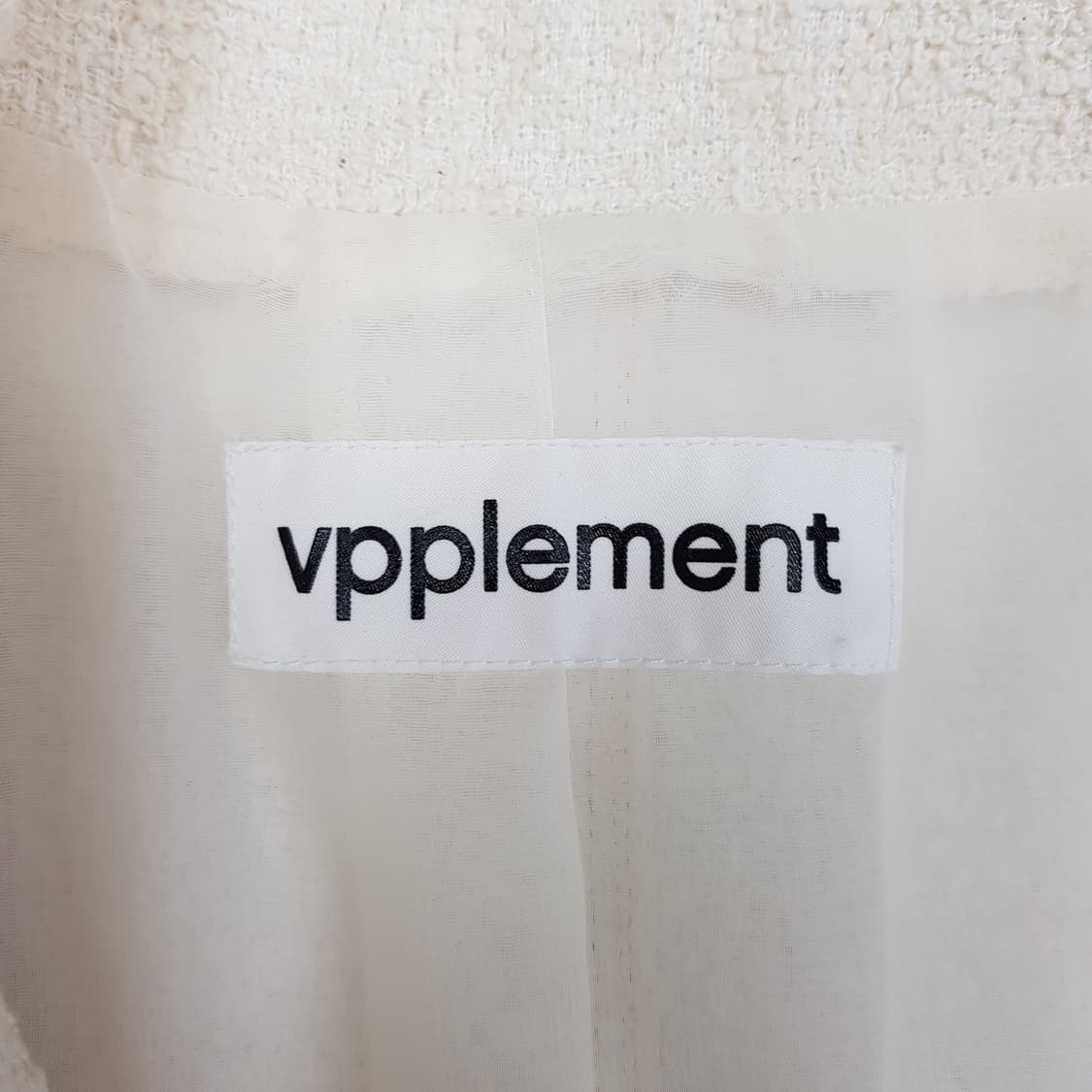 vpplement 브플먼트  트위드 반팔 자켓 M사이즈 상품이미지6