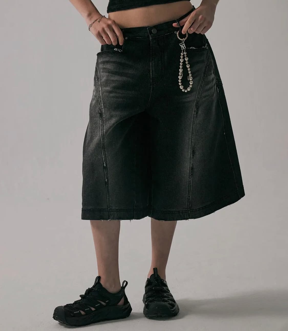 트리밍버드 데님 반바지 팬츠 (버뮤다) 상품이미지1