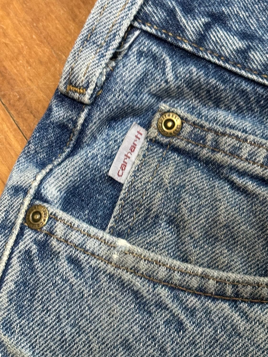 carhartt 데님팬츠 빈티지 데미지 루즈핏 40 상품이미지7