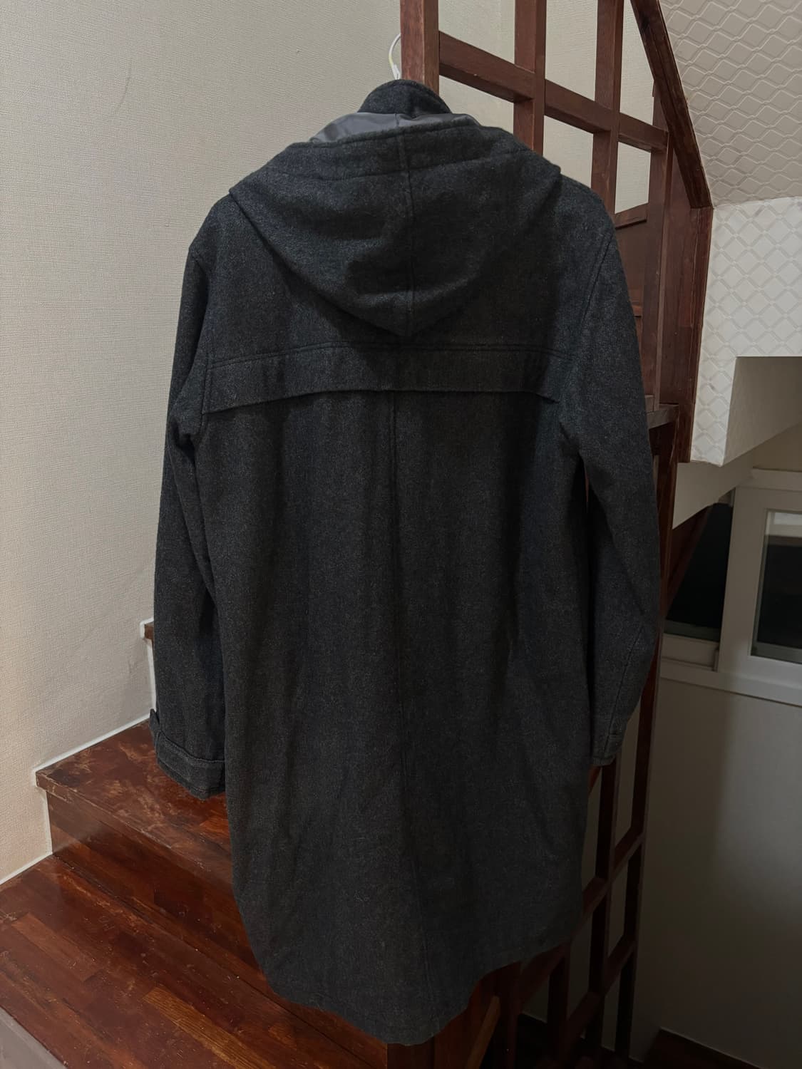 Tornado Mart 울 블렌드 후드 코트 상품이미지3