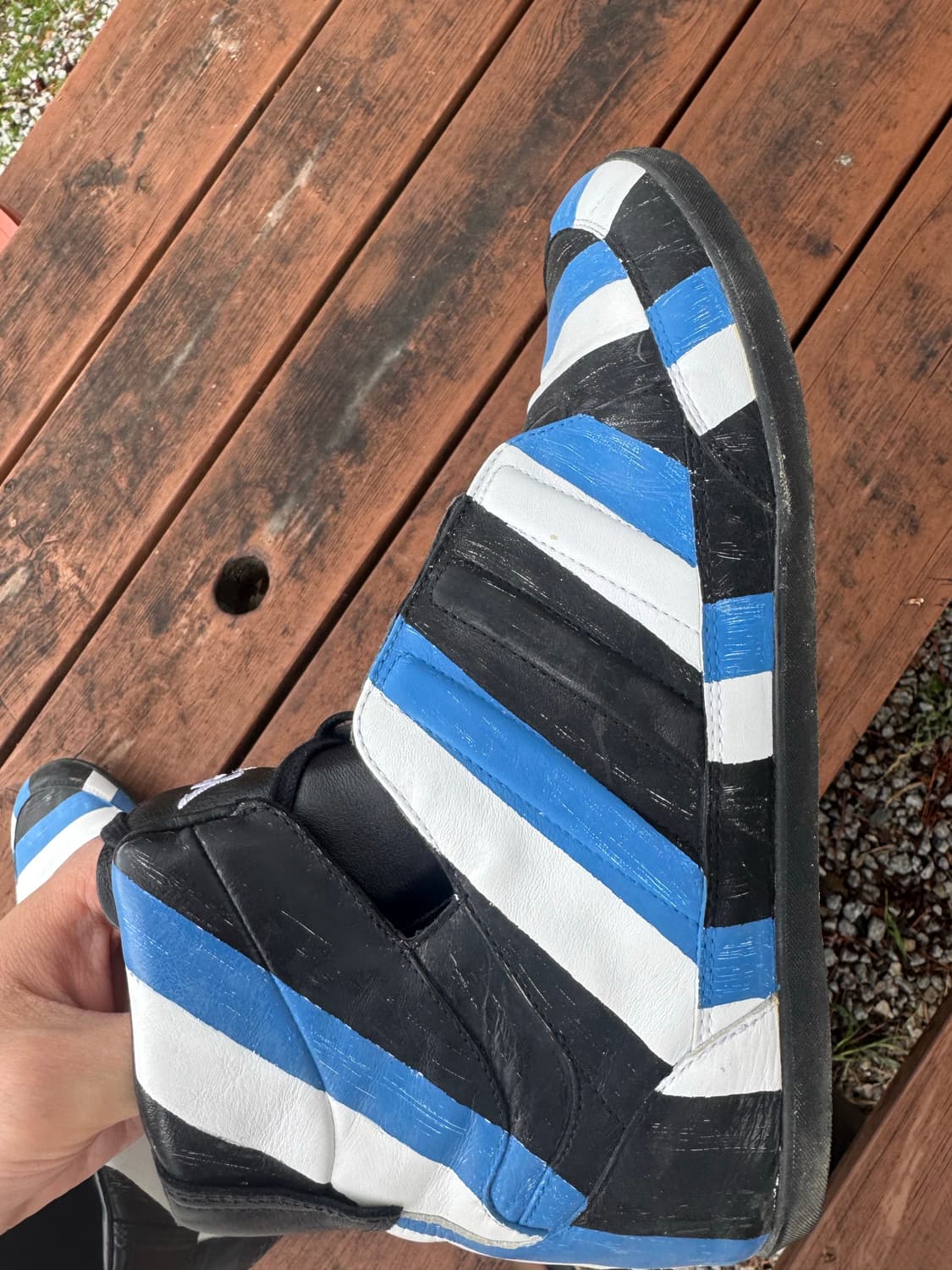 Y-3 09FW 스트라이프 하이탑 상품이미지6