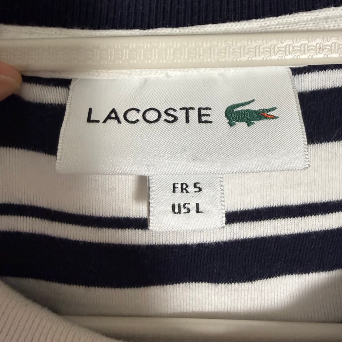 라코스테 맨투맨 화이트 5사이즈 105 상품이미지4