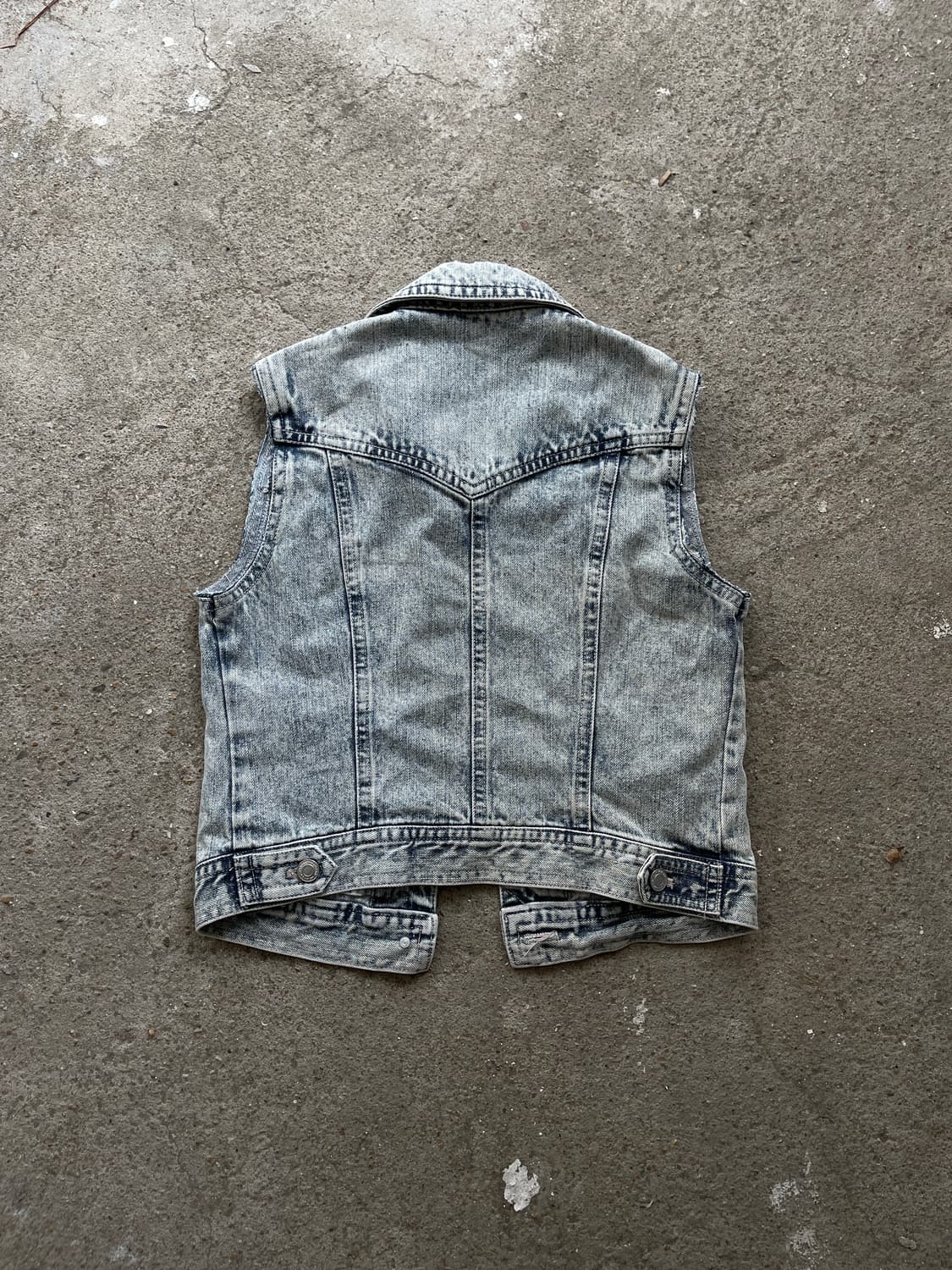 Denim sleeveless jacket 상품이미지5