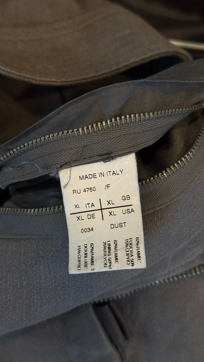 Rick Owens 아카이브 하이넥 집업 상품이미지5