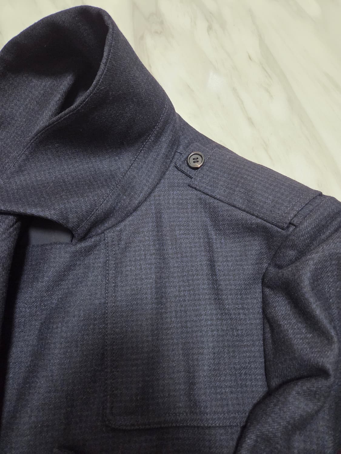 타임옴므 네이비 더블 브레스트 코트 상품이미지6