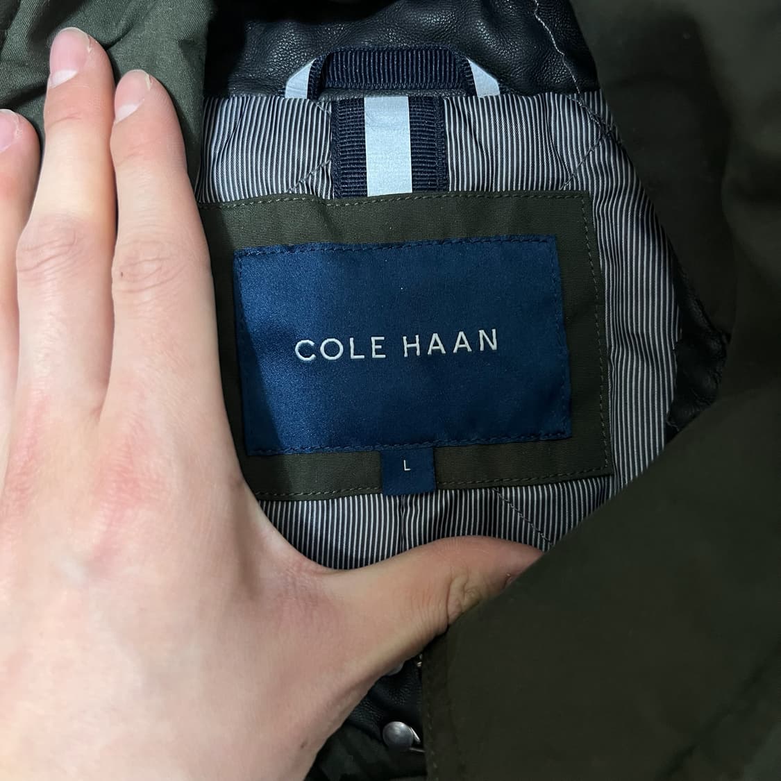 콜한 남성 스탠다드 누빔 안감 패딩코트 L/100  상품이미지4