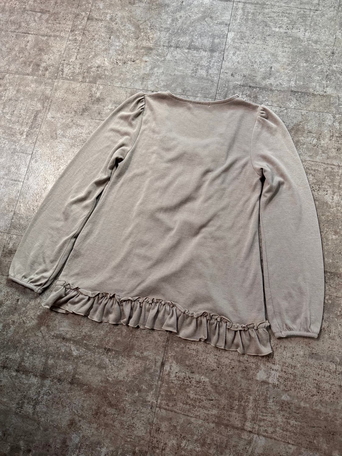 하프 버튼 가디건 리본 레이어드 패치 워크 원피스 3pcs SET 상품이미지8