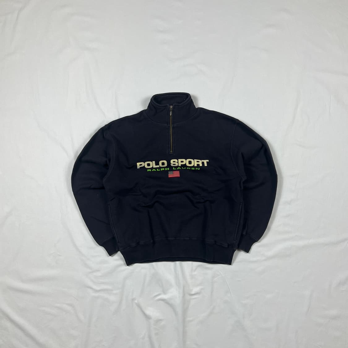 90’s 폴로스포츠 polo sport 스펠아웃 하프집업 스웻셔츠 상품이미지1