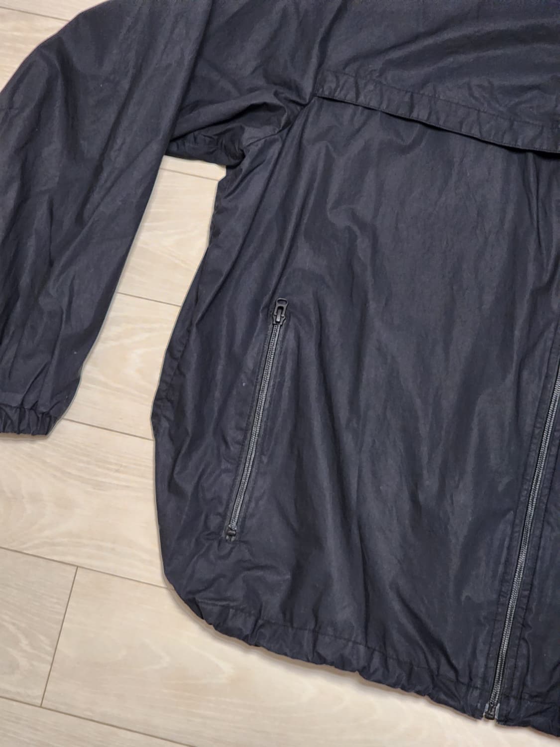 유니클로U 오버사이즈 후드 블루종 블랙 XXL 상품이미지5