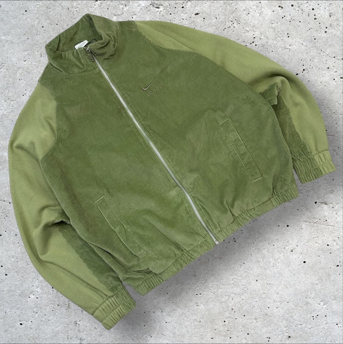 [S] 나이키 에어 코듀로이 그린 집업 자켓 B735 상품이미지1