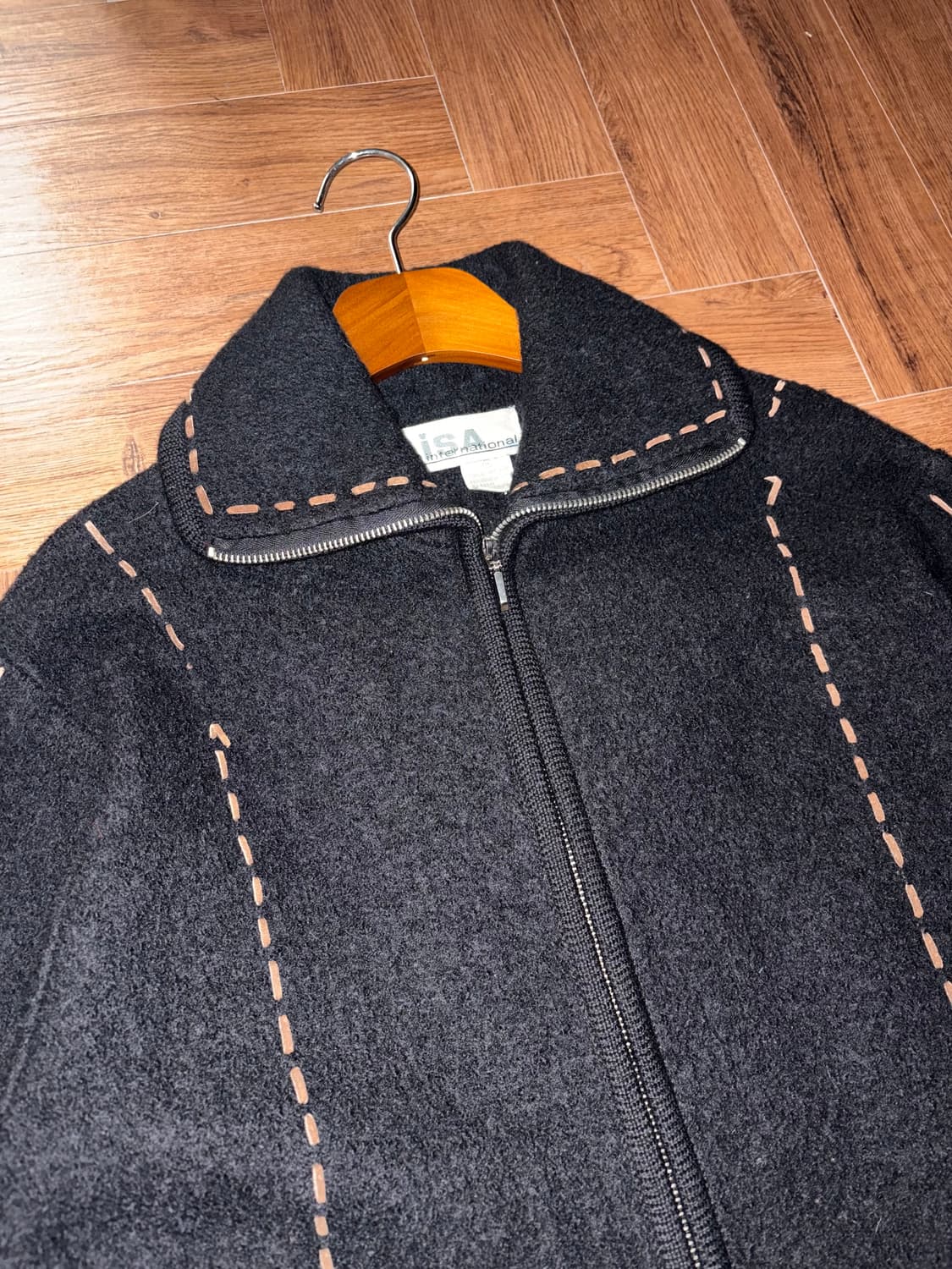 빈티지 스티치 울 자켓 상품이미지6