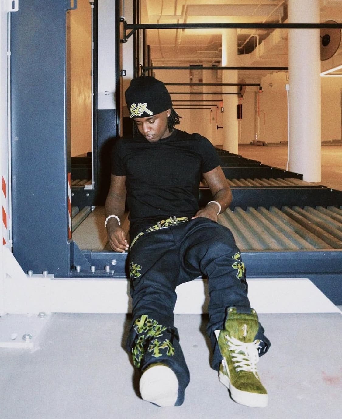 RICK OWENS GEOBASKET ACID GREEN 상품이미지4