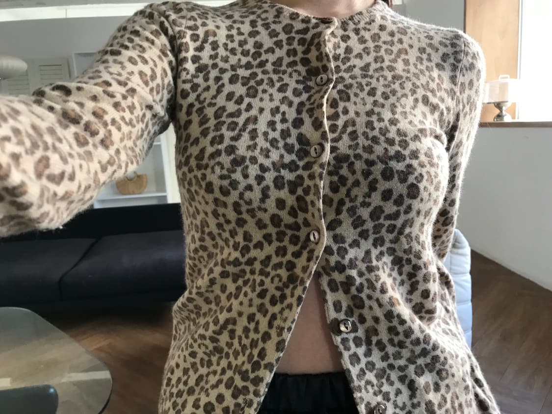 vintage leopard cardigan 상품이미지1