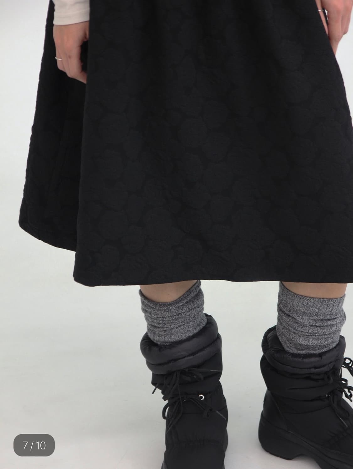 아모르샤이 BANDING MIDI SKIRT JACQUARD 상품이미지3