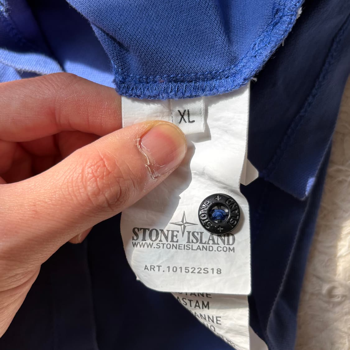 스톤 아일랜드 박스로고 PK 반팔 티셔츠 XL 상품이미지9