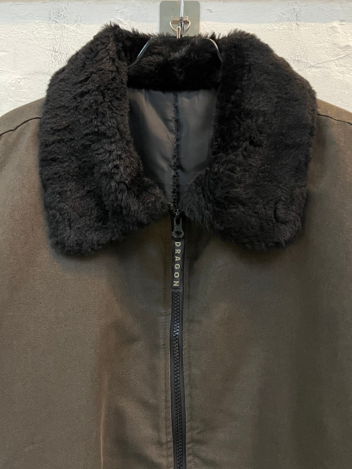 Dragon 퍼 카라 블루종 자켓 카키 XL 상품이미지2