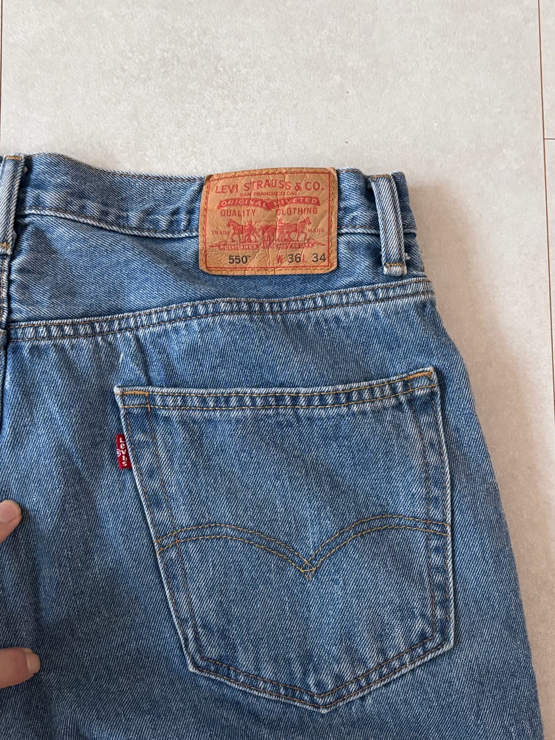 리바이스 550 데님팬츠 / 36×34 / Made in Lesotho  상품이미지8