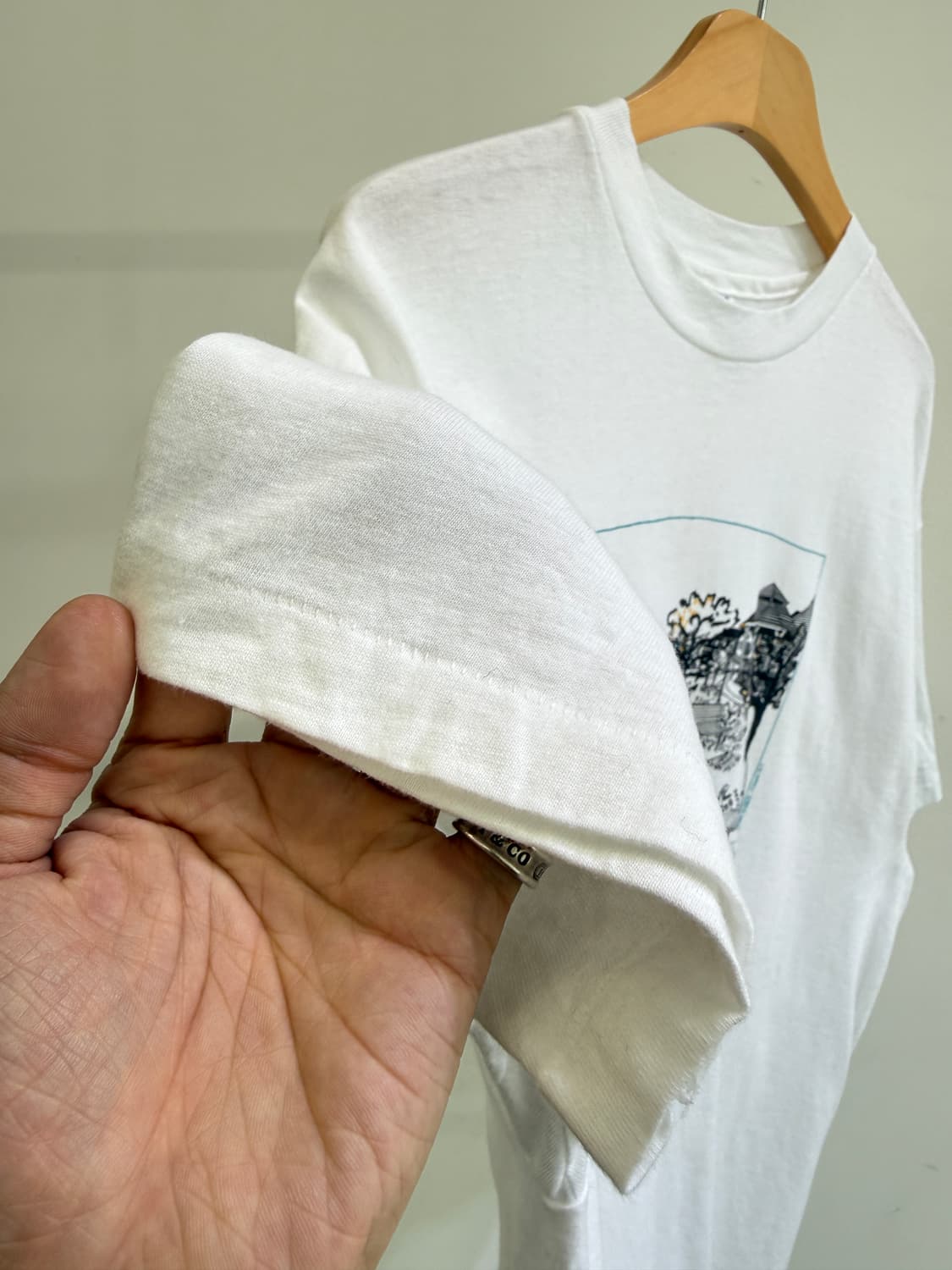 빈티지 HANES (Made in USA) 프린팅 티셔츠  상품이미지4