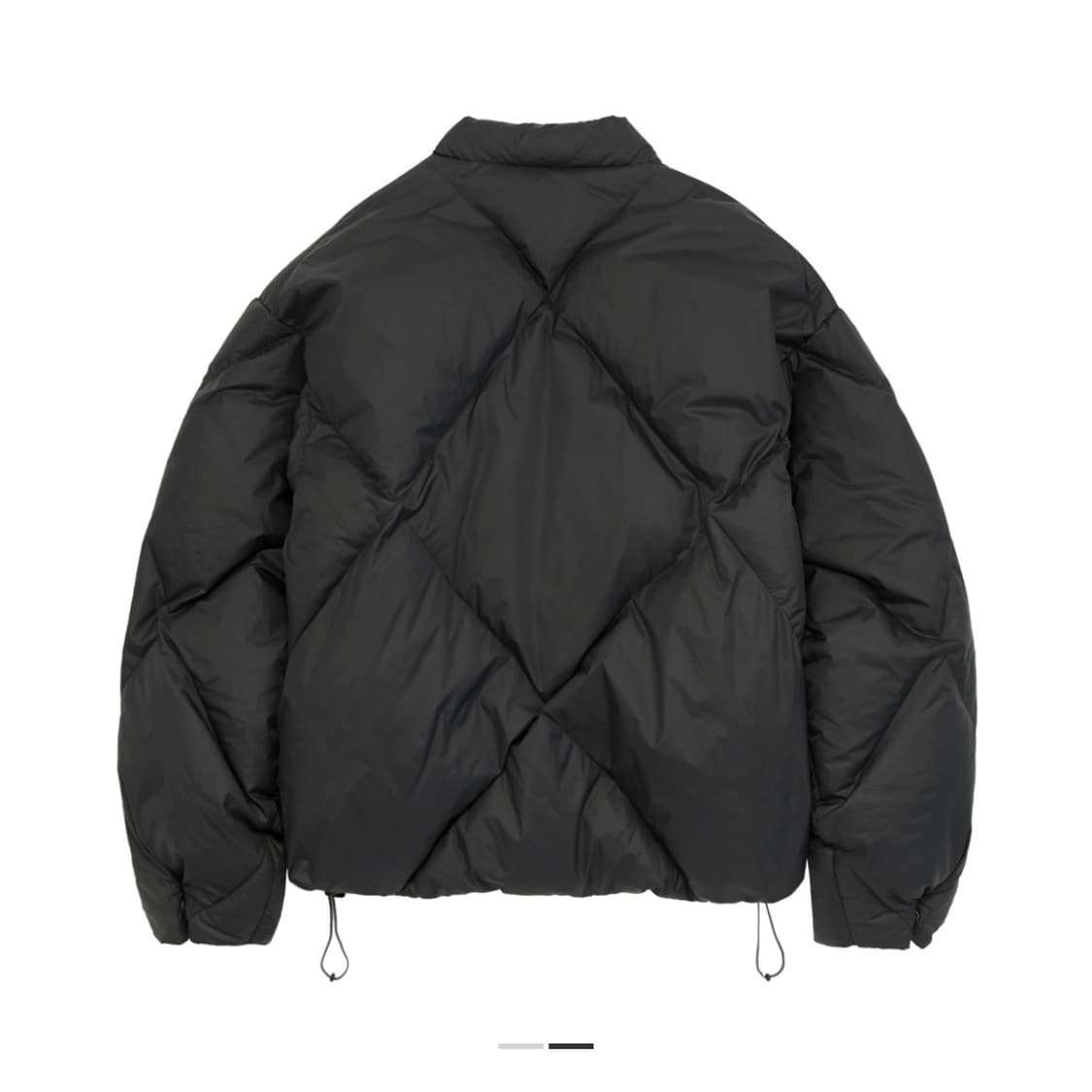 [3] 폴리테루 롬버스 다운 퍼퍼 자켓 블랙 차콜 패딩 상품이미지2