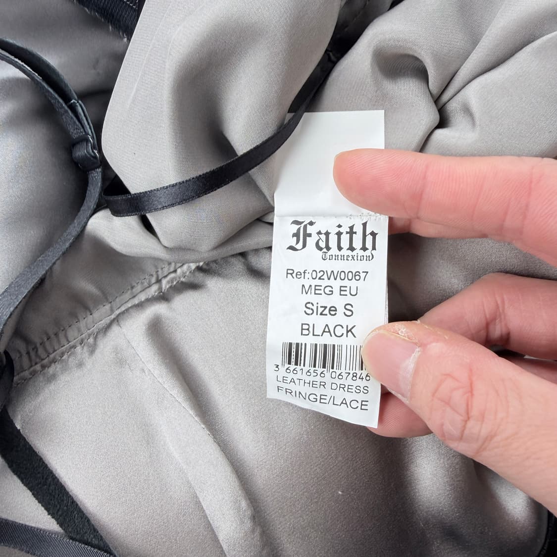 Faith Connexion 프린지 레더드레스 상품이미지4