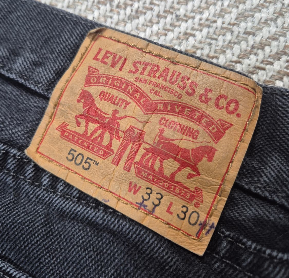 리바이스 505 블랙 w33 (A11) 상품이미지4