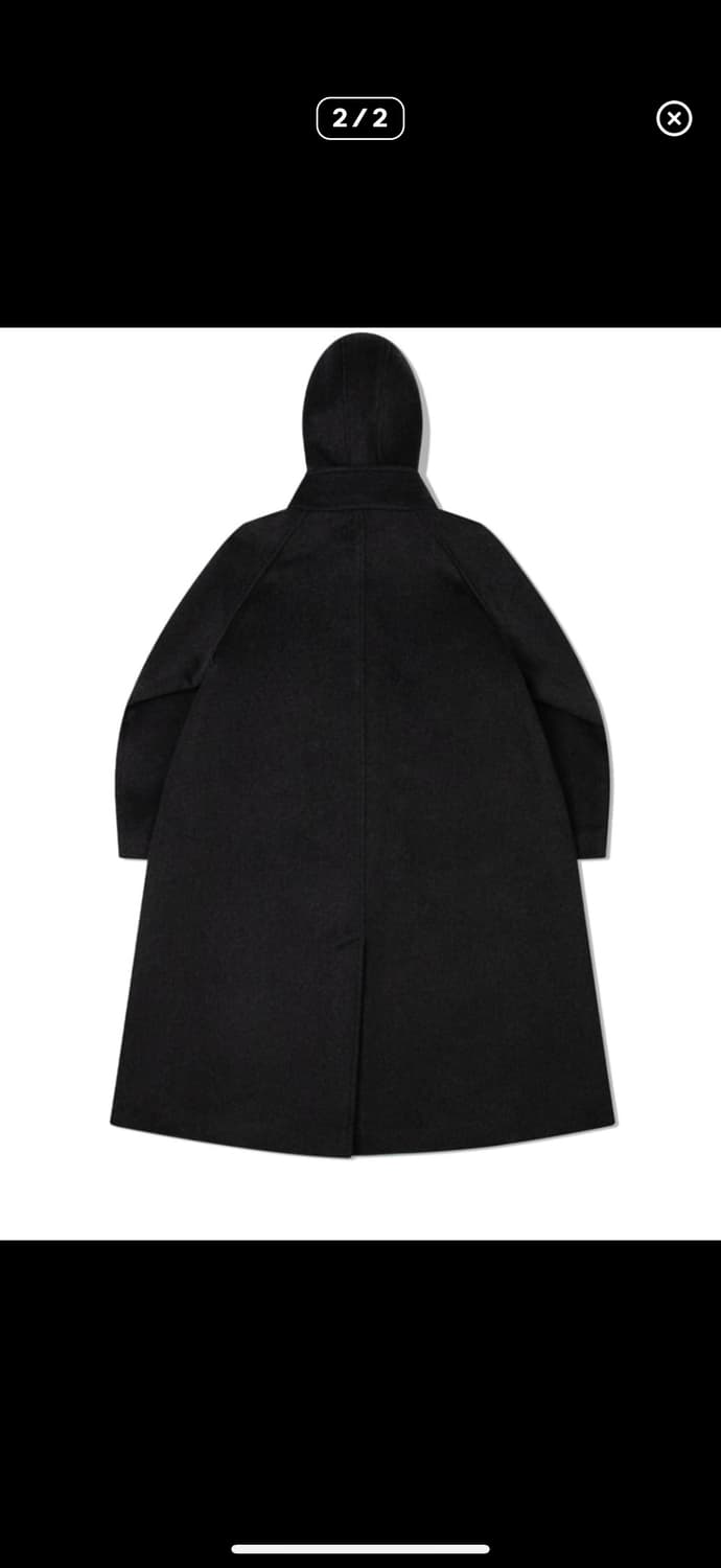 미세키서울 Hoodie long duffle Coat CHARCOAL 상품이미지3