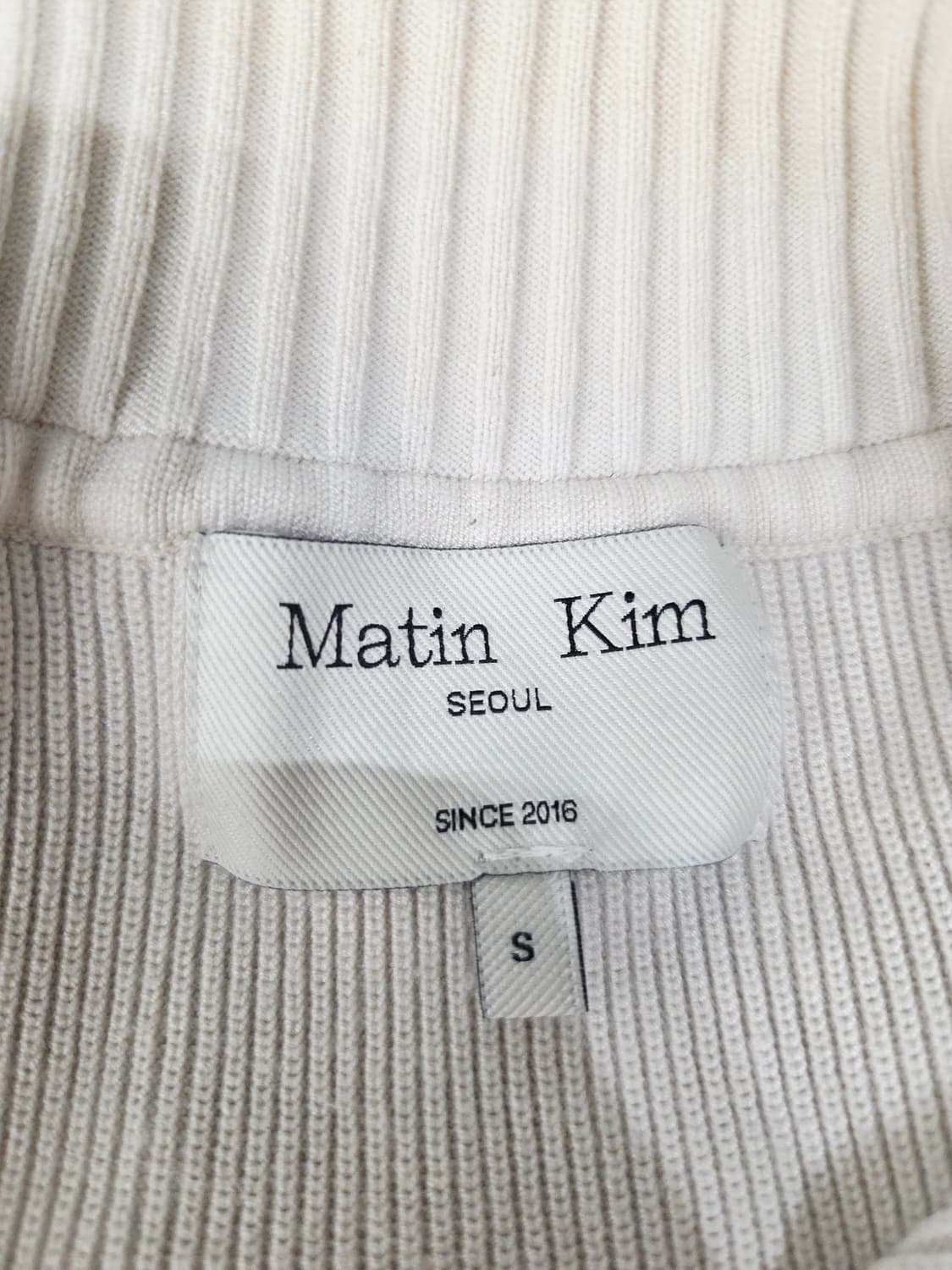 Matin Kim 마뗑킴 스펠 포인트 집업 니트 베스트 상품이미지6