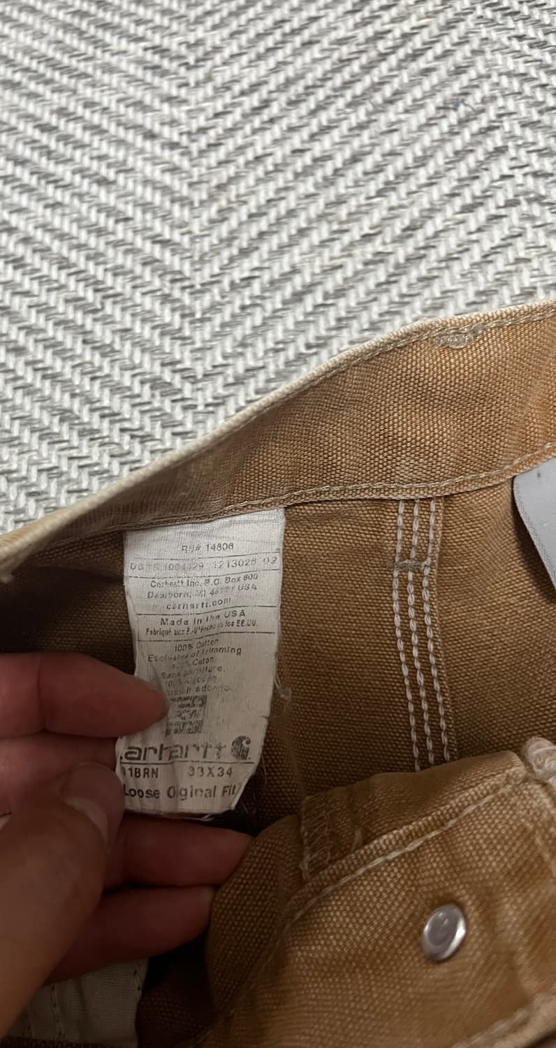칼하트 더블니 b01 brn 33x34 상품이미지4