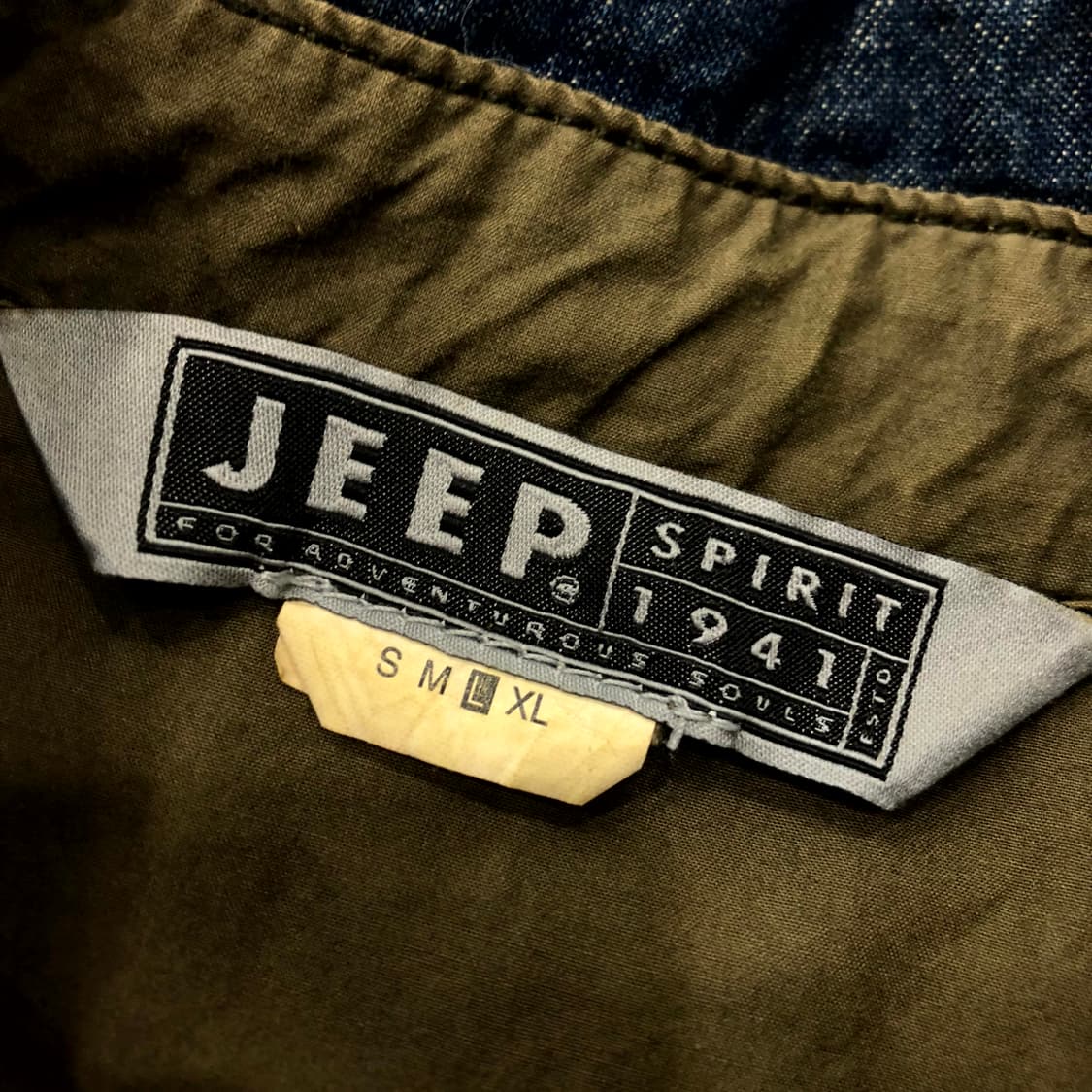  L 지프 JEEP 카모 데님 패치 셔츠 상품이미지4