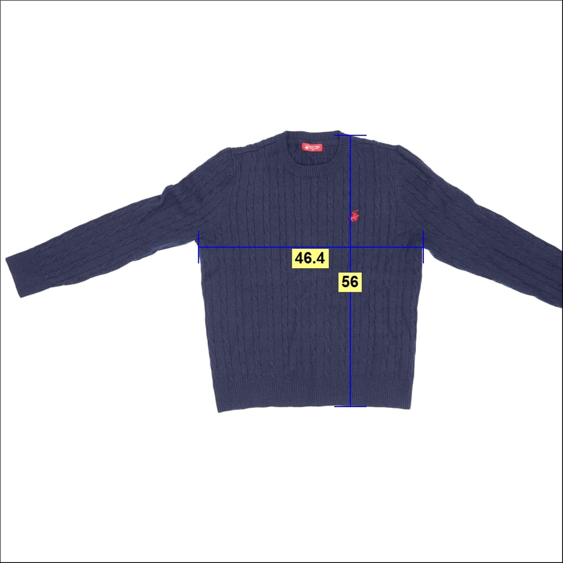 105 버버리힐즈 폴로클럽 케이블 니트 0121H1 상품이미지6