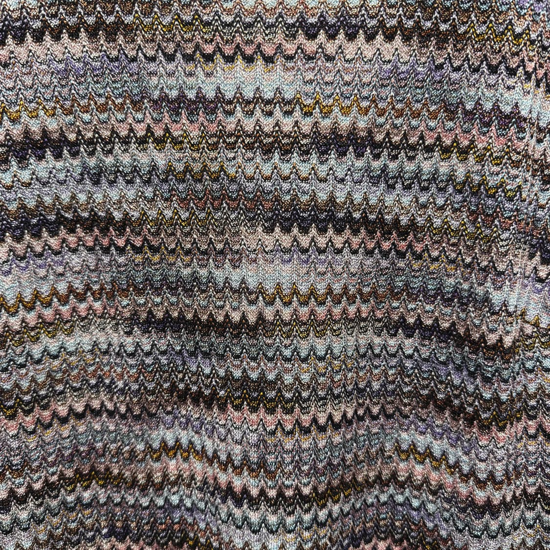 미쏘니 긴팔 니트 롱슬리브 지그재그 패턴 디테일 라운드넥 멀티 컬러 상품이미지6