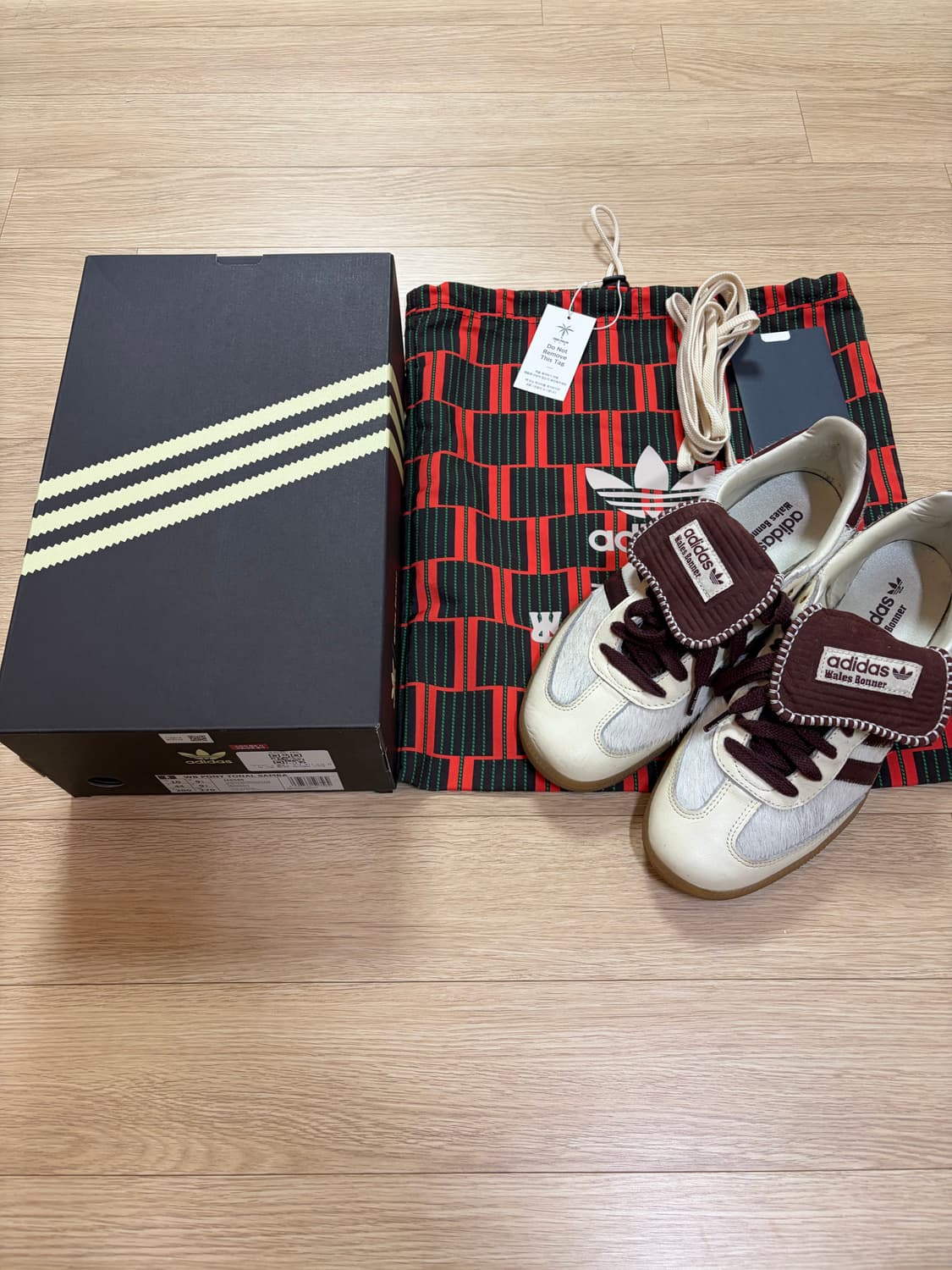 아디다스 x웨일스 보너 포니 토널 삼바 크림 화이트 280 상품이미지1