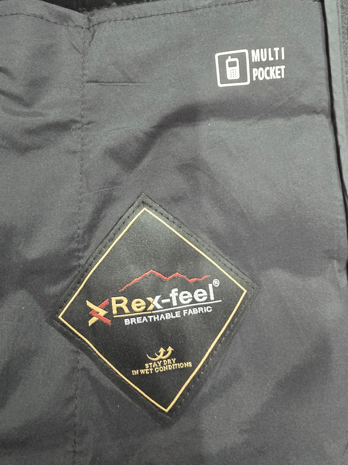 새상품 렉스필 체크 믹스 구스다운 패딩 상품이미지9