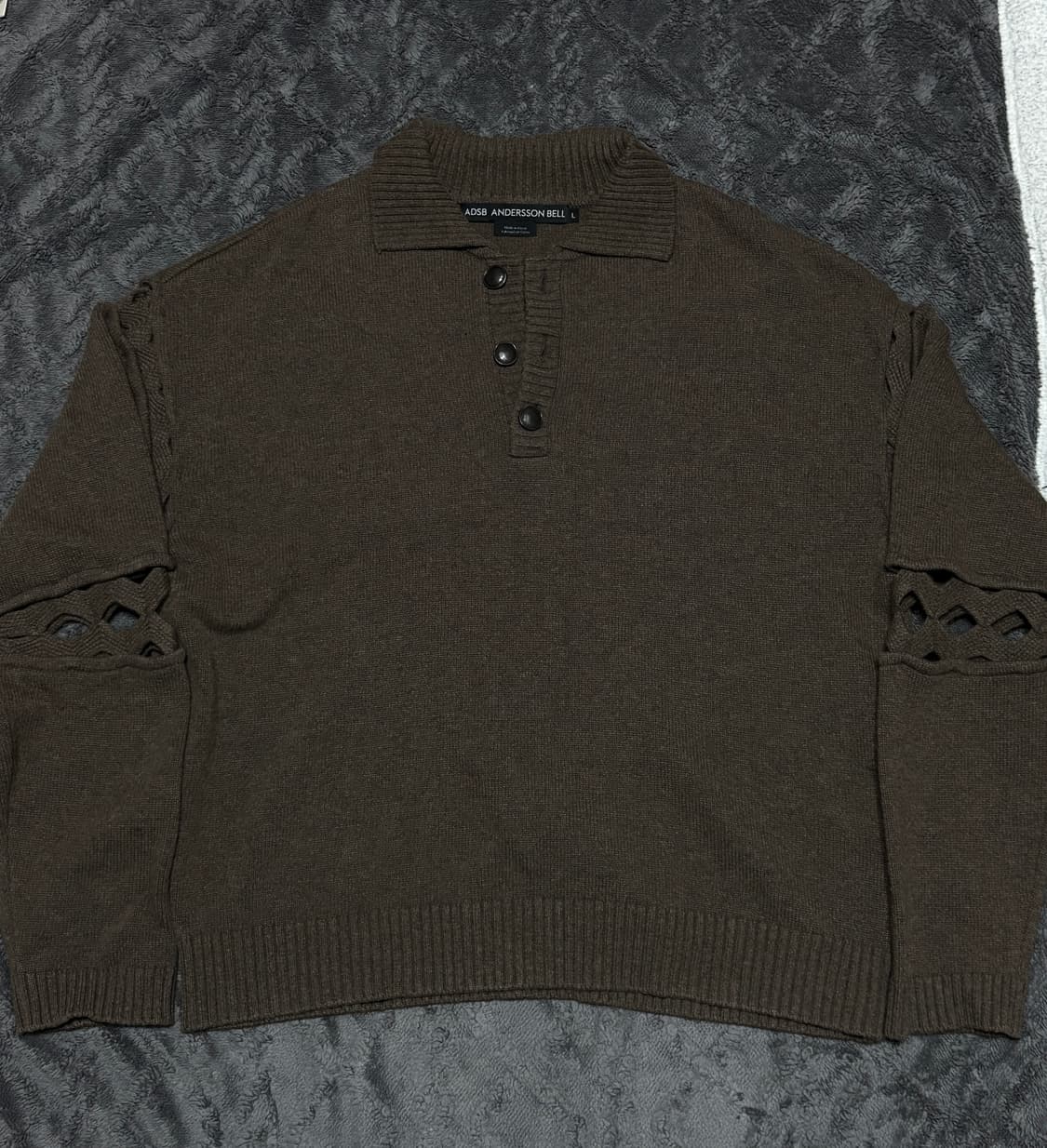 앤더슨벨 컷아웃 폴로 스웨터 상품이미지2