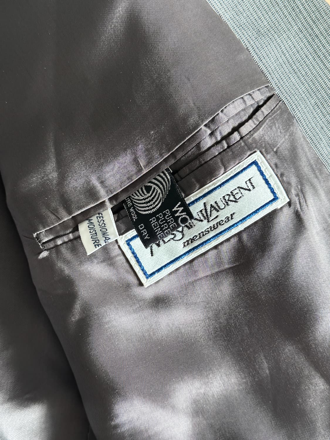 입생로랑 빈티지 더블 자켓 made in france 상품이미지4