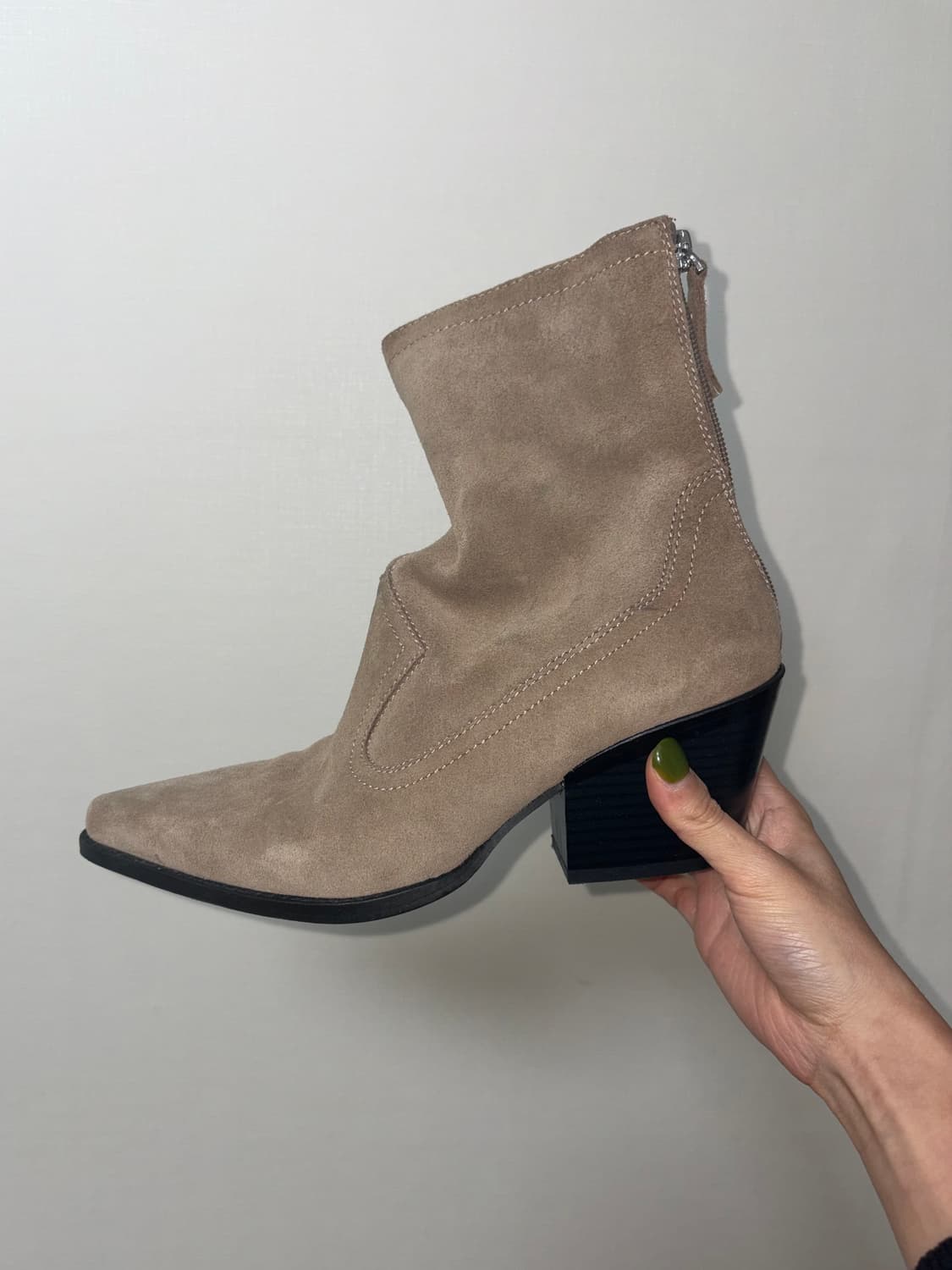 자라 스웨이드 앵클 부츠 상품이미지1