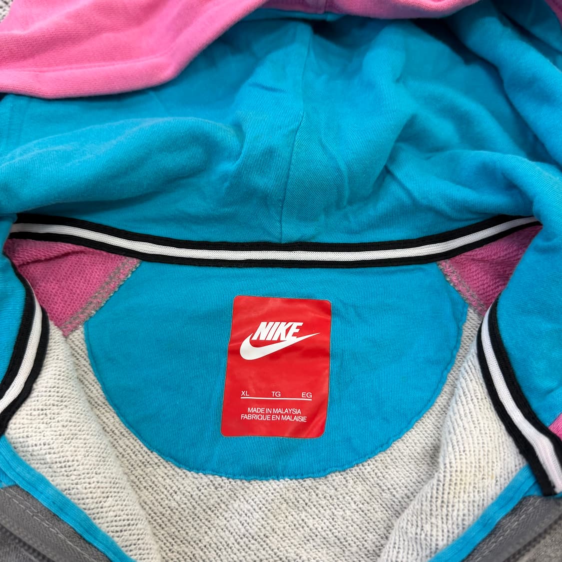 XL 나이키 여성 배색 후드집업 0128H1 상품이미지4