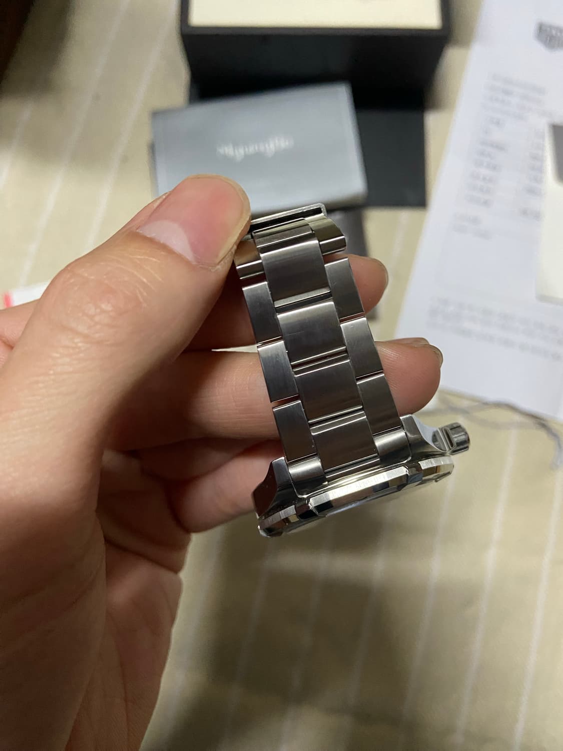 태그호이어 아쿠아레이서 스틸 오토 청판 way2112 상품이미지6