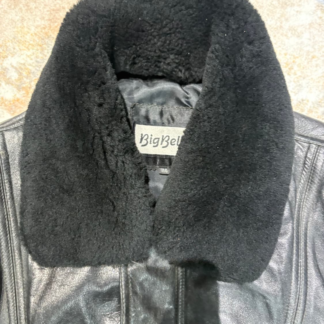 빈티지 양가죽 무스탕 봄버 레더자켓 상품이미지2