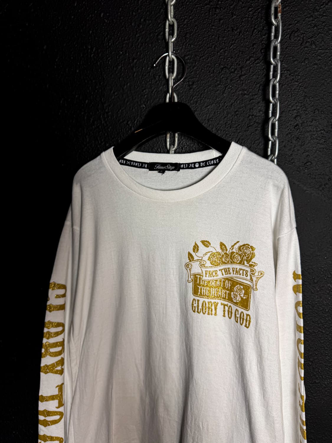 White gold lettering long sleeve 상품이미지3